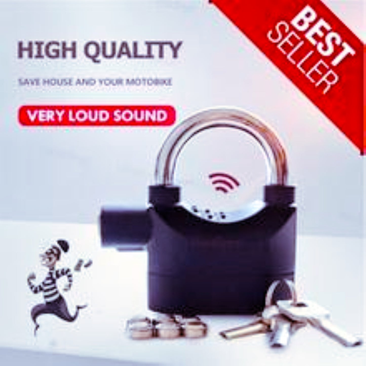 Safetyfirst™Anti Theft System Security Pad Lock with Burglar Smart Alarm Siren Motion Sensor - Urban indies