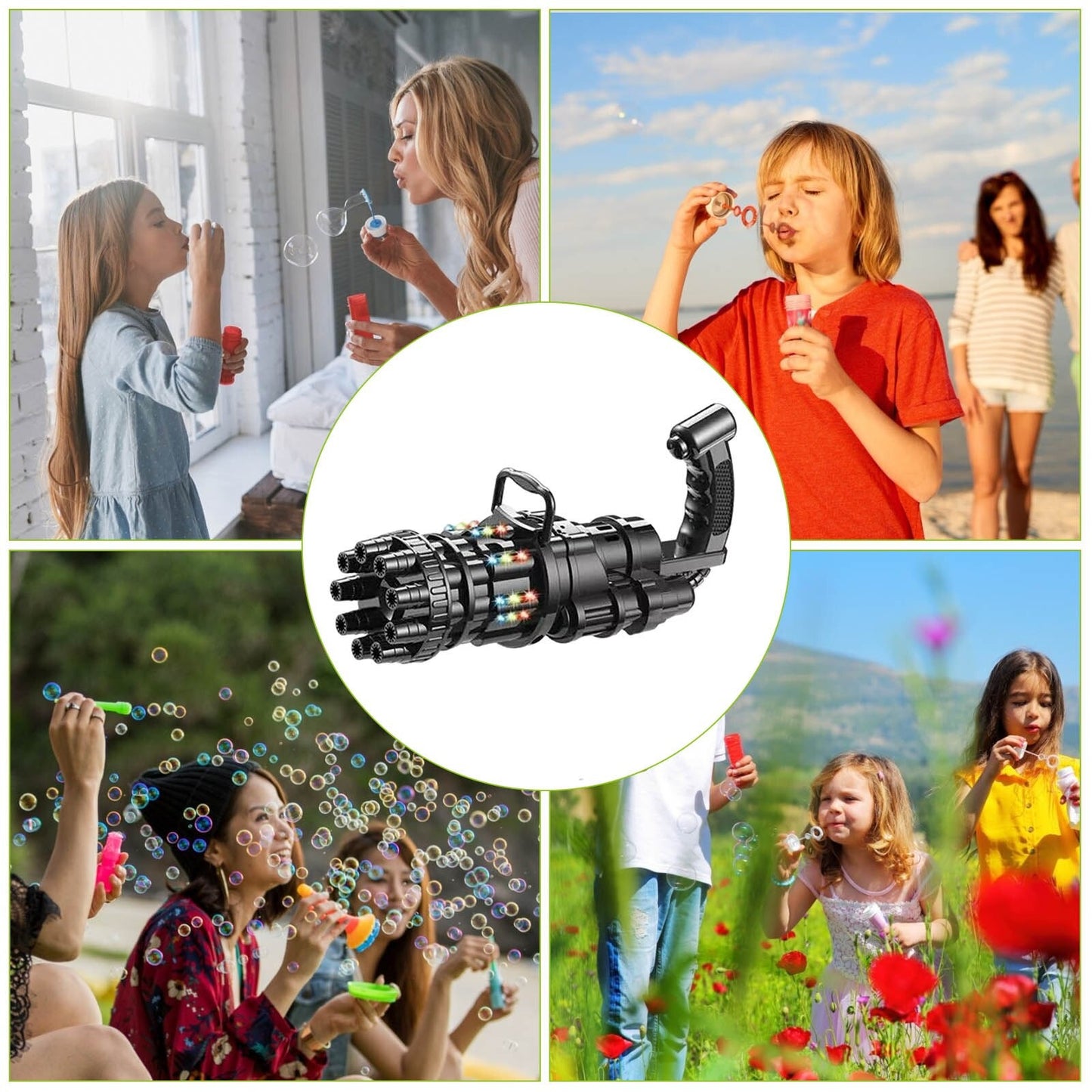 Kidzlane™ Electric Gatling Bubble Machine - Urban indies