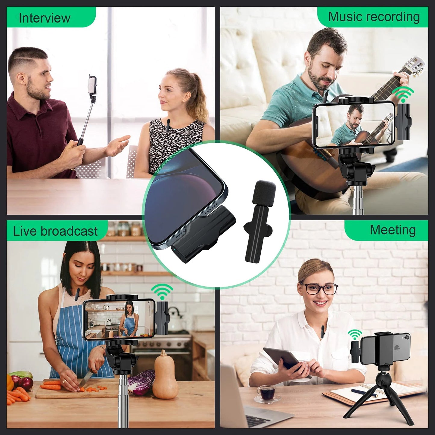 WIRELESS MOBILE MICROPHONE (One Year Warranty)