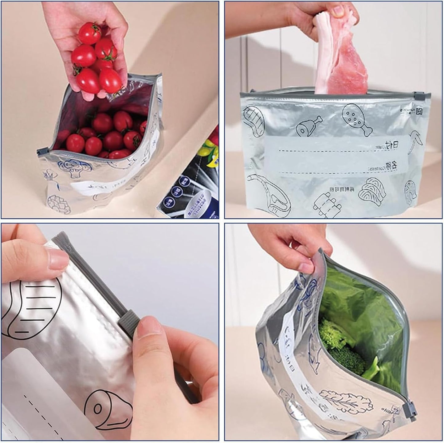 Aluminum Foil Food Storage Bags