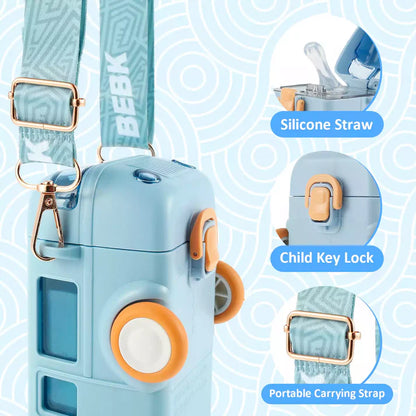 Bus Shape Water Bottle with Straw