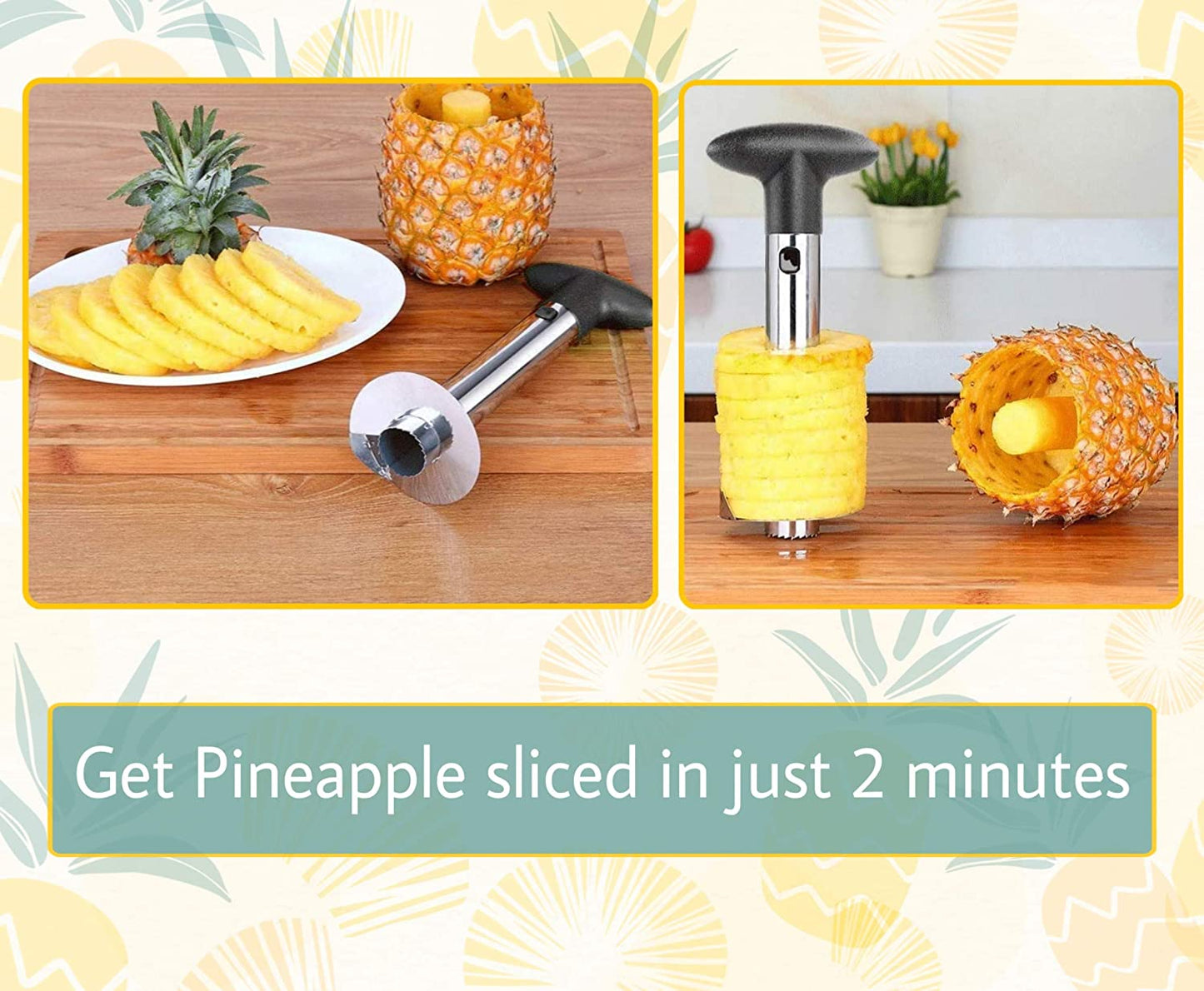 Stainless Steel Pineapple cutter